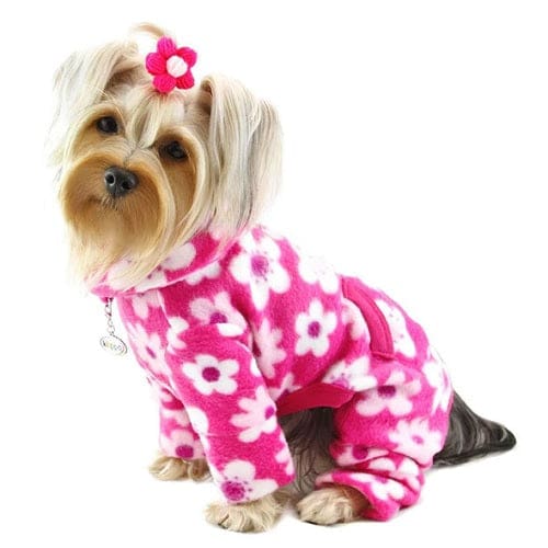 Blossom Fleece Turtleneck Dog Pajamas