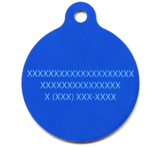 Blue Camo Pet Tag