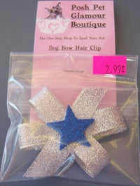 Thumbnail for Blue Star Dog Hair Barrette
