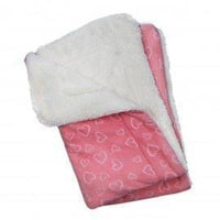 Blush of Hearts Fleece Ultra-Plush Blanket
