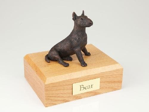 Bronze Dog Urn - Bull Terrier