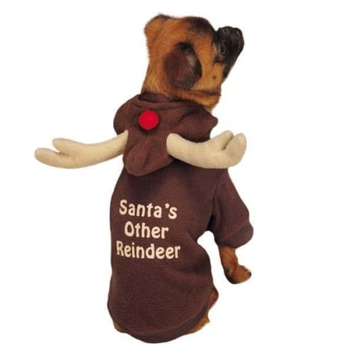 Casual Canine Reindeer Dog Hoodie