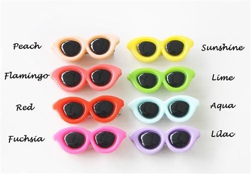 Cat Eye Sunglasses Dog Hair Barrettes