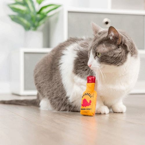 Cat Hairball Cinnamon Whiskey Catnip Toy