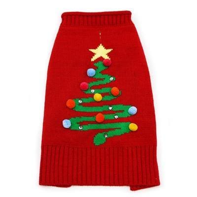 Christmas Tree Dog Sweater