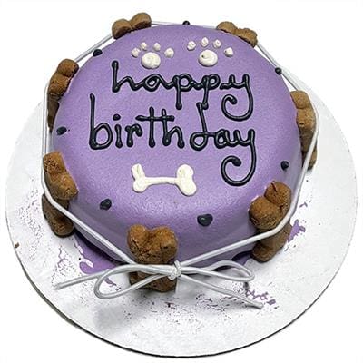 Classic Dog Cake - Purple