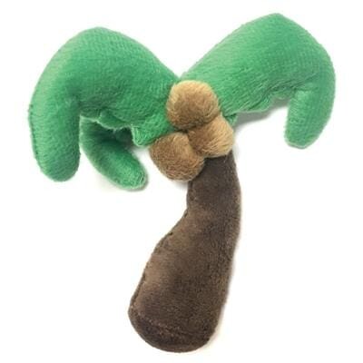 Coconut Tree Pipsqueak Dog Toy