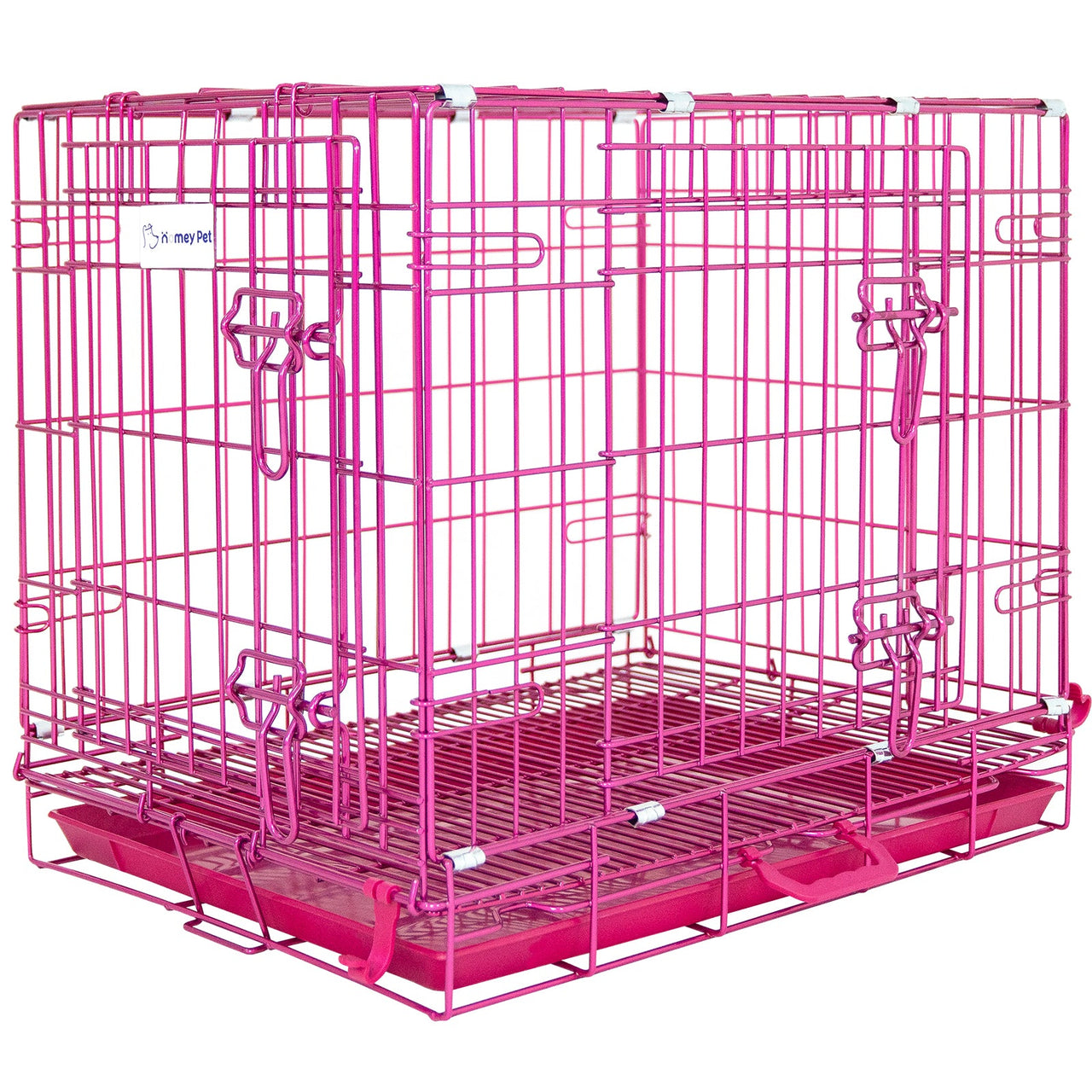 Pink Wire Dog Crate