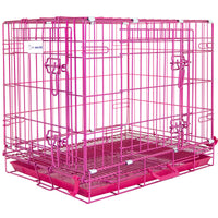 Thumbnail for Pink Wire Dog Crate