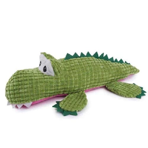 Corduroy Crocodile Dog Toy