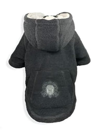 Thumbnail for Crest Fleece Dog Hoodie - Grey