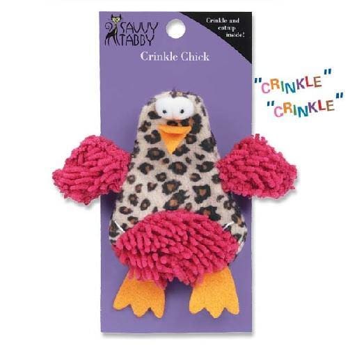 Crinkle Chick Cat Toy