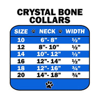 Thumbnail for Croc Crystal Bone Dog Collar