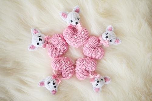 Crochet Chihuahua Heart Dog Toy