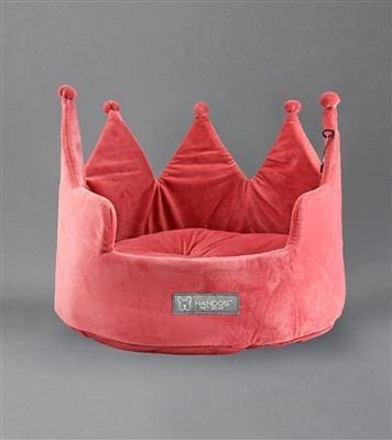Crown Bed MicroPlush Pink