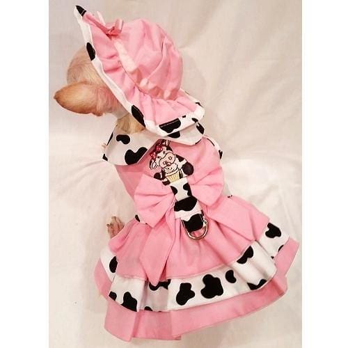 Cupcake Cowgirl Harness Dog Dress
