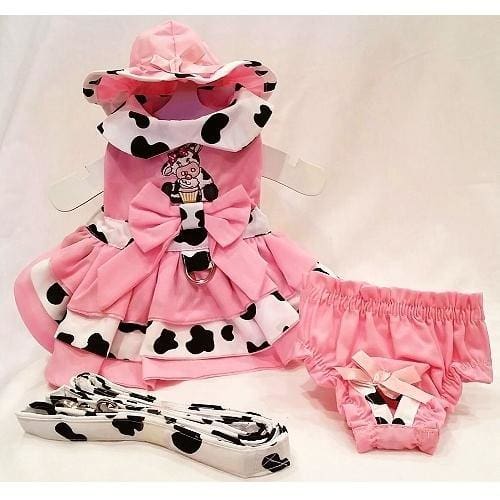 Cupcake Cowgirl Harness Dog Dress
