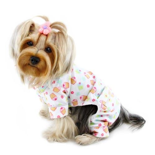Cupcakes Fanatics Flannel Dog PJ