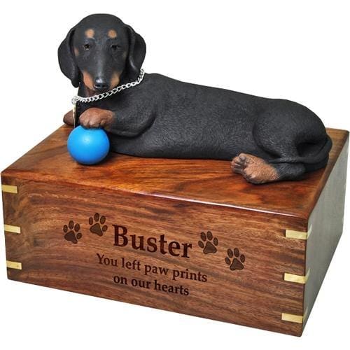 Dachshund with Ball Urn