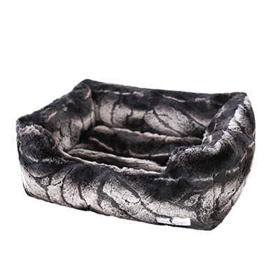 Deluxe Faux Chinchilla Dog Bed
