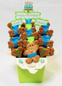Thumbnail for Dog Bone Birthday Gift Basket - Present