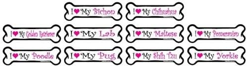 Dog Breed Bone Magnets