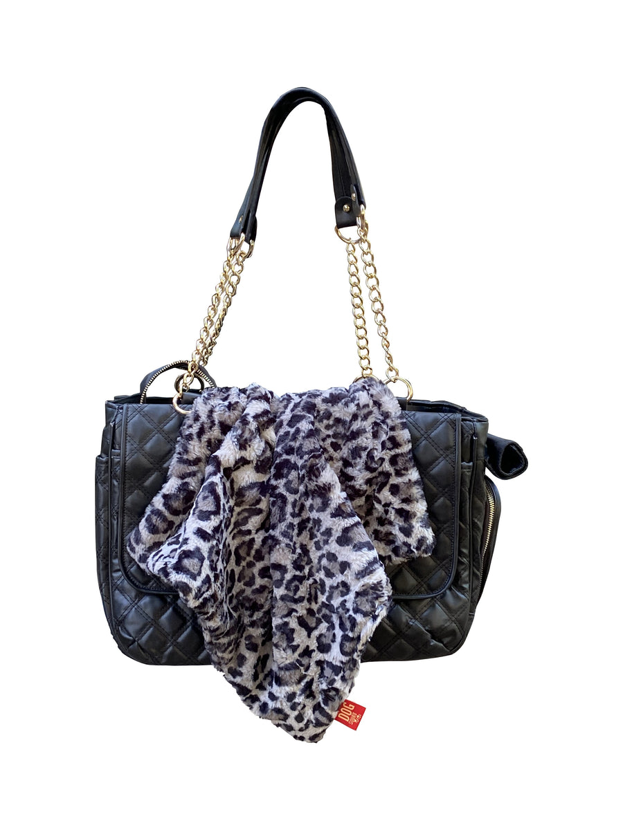 Carrier Square Blanket, Leopard Steel
