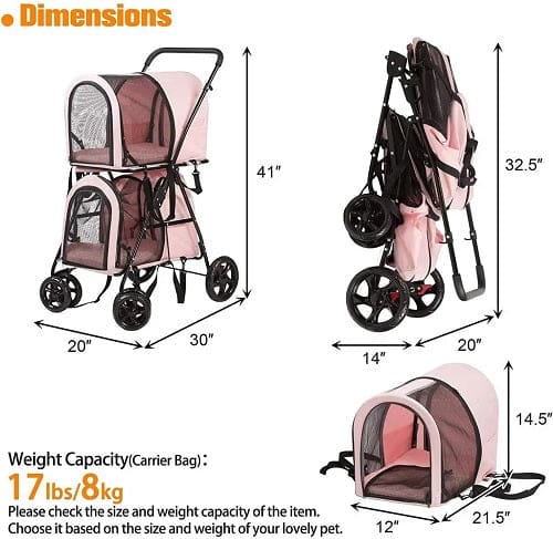 Double Decker Pet Stroller
