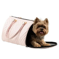 Thumbnail for Duffel - Pink Quilted Dog Carrier