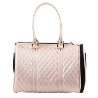 Thumbnail for Duffel - Pink Quilted Dog Carrier