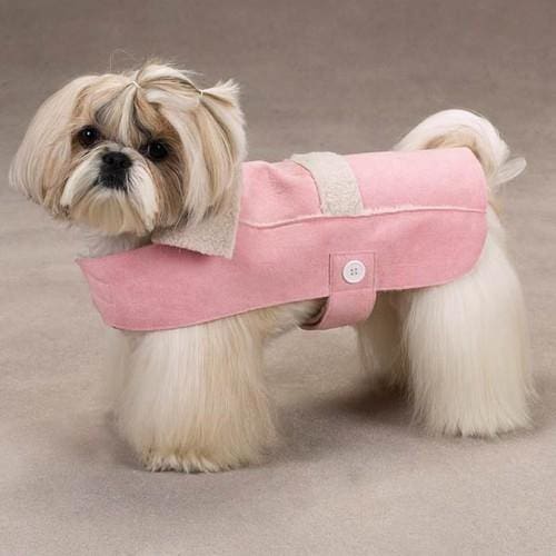 East Side Collection Faux Suede Dog Coats