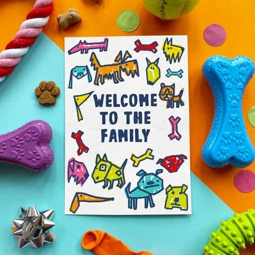 Edible Dog Card - Welcome To The Family