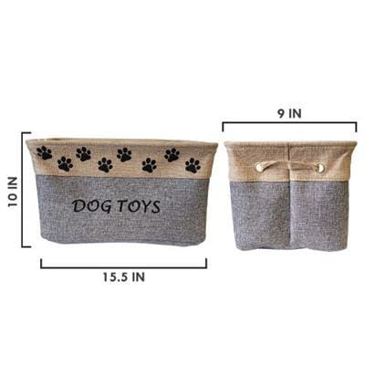 Fabric Dog Toy Storage Container