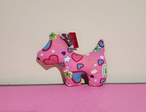 Fashion Print Schnauzer Dog Toy
