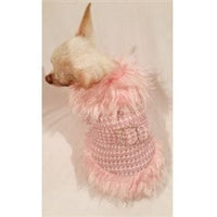 Thumbnail for Fashionista Faux Fur Trimmed Dog Coat