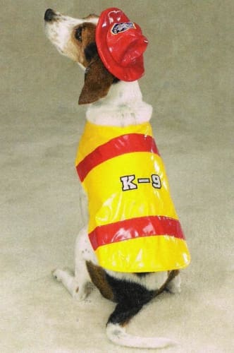 Fire Chief Dog Costume