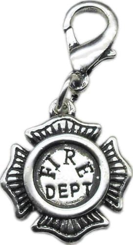 Fire Department Dog Collar Charm