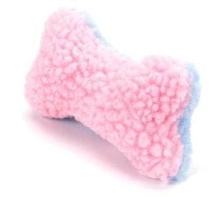 Fleece Wooly Bone Puppy Toy