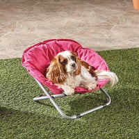 Thumbnail for Foldable Indoor/Outdoor Pet Bed - Pink