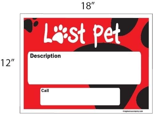 Lost Pet Sign