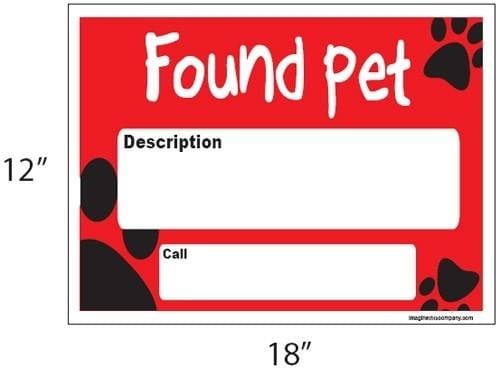 Found or Lost Pet Sign