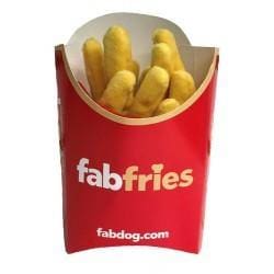 French Fries Super Squeaker Dog Toy