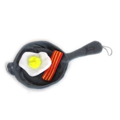 Frying Pan Egg & Bacon Cat Toy