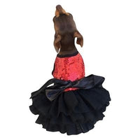 Thumbnail for Fufu Tutu Dog Dress - Vixen Red