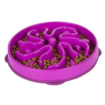 Fun Feeder Slo - Dog Bowl - Purple