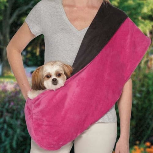 Glacier Plush Reversible Sling Dog Carrier