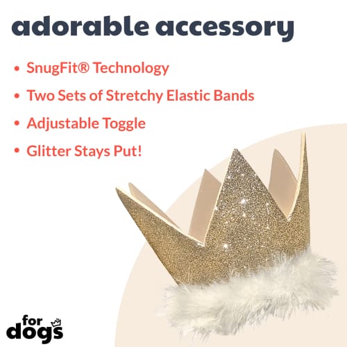 Glitter Party Crown - Gold