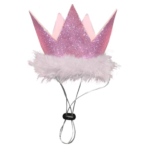 Glitter Party Crown - Pink