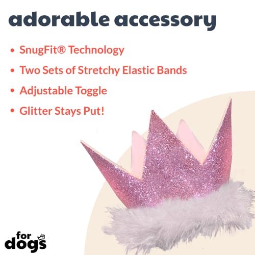 Glitter Party Crown - Pink