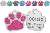 Thumbnail for Glitter Paw ID Tag